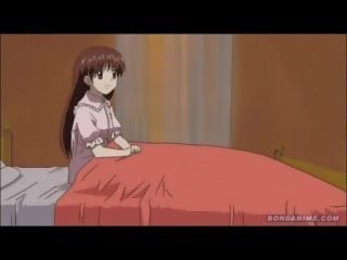 Adorabil hentai animat adolescent masturbates și apoi pumped