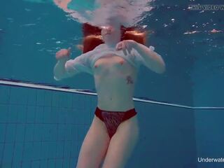 Underwater swimming beauty Alice Bulbul