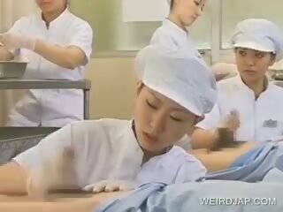 اليابانية ممرضة عامل أشعر قضيب, حر قذر فيديو b9